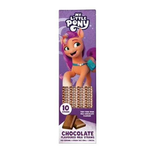 My Little Pony Chocolate Flavoured Milk Straws 10pack