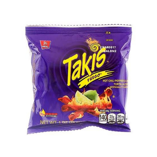 Takis Fuego Singles 28.4g (bb feb date)