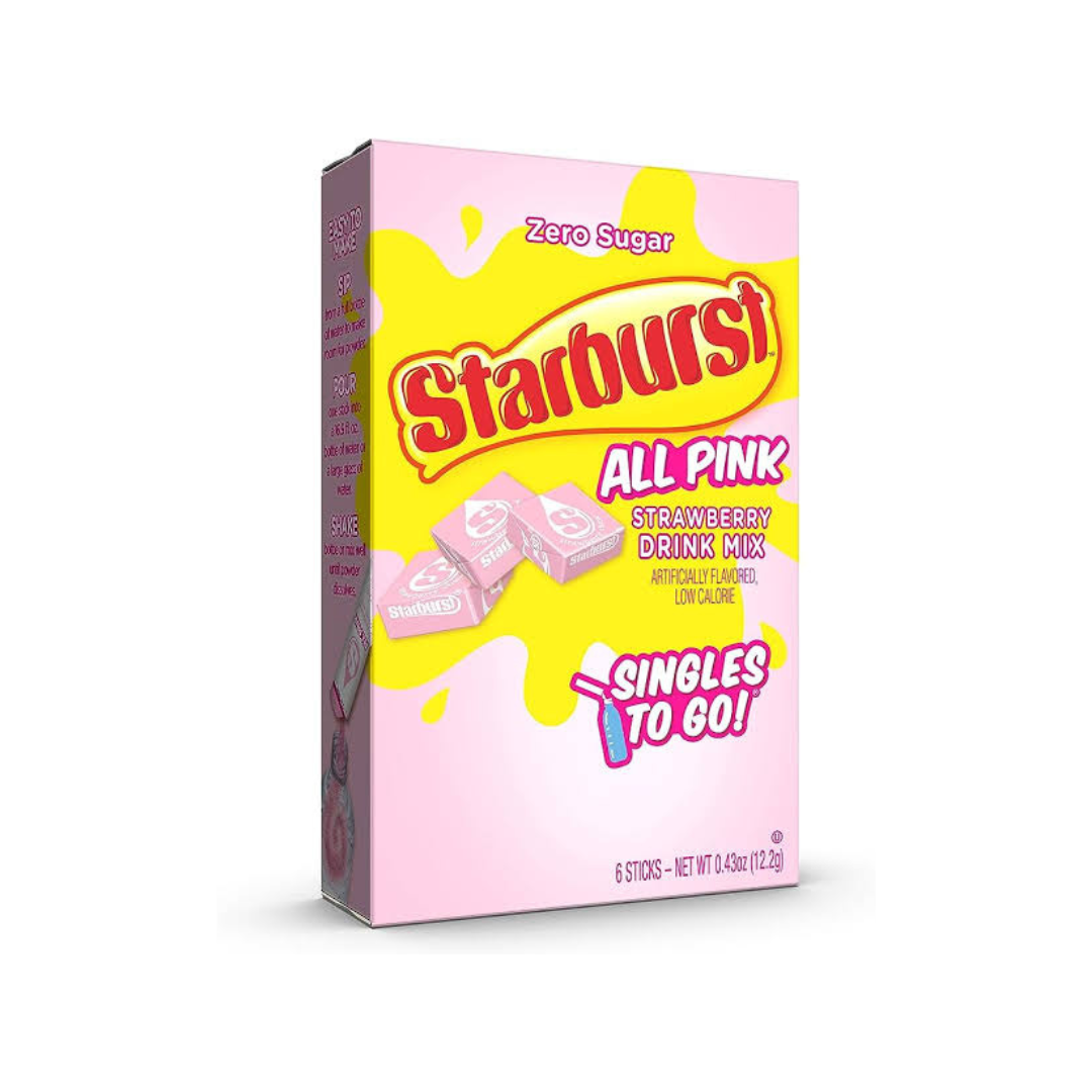 Starburst Singles To Go Drink Mix All Pink