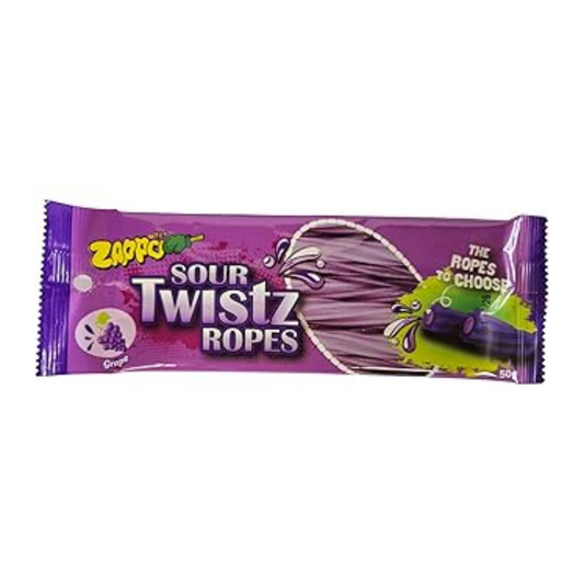 Zappo Sour Twistz Ropes Grape