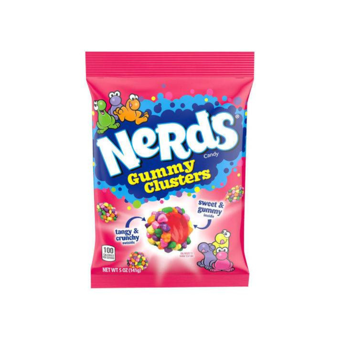 Nerds Gummy Clusters Rainbow 85g PegBag