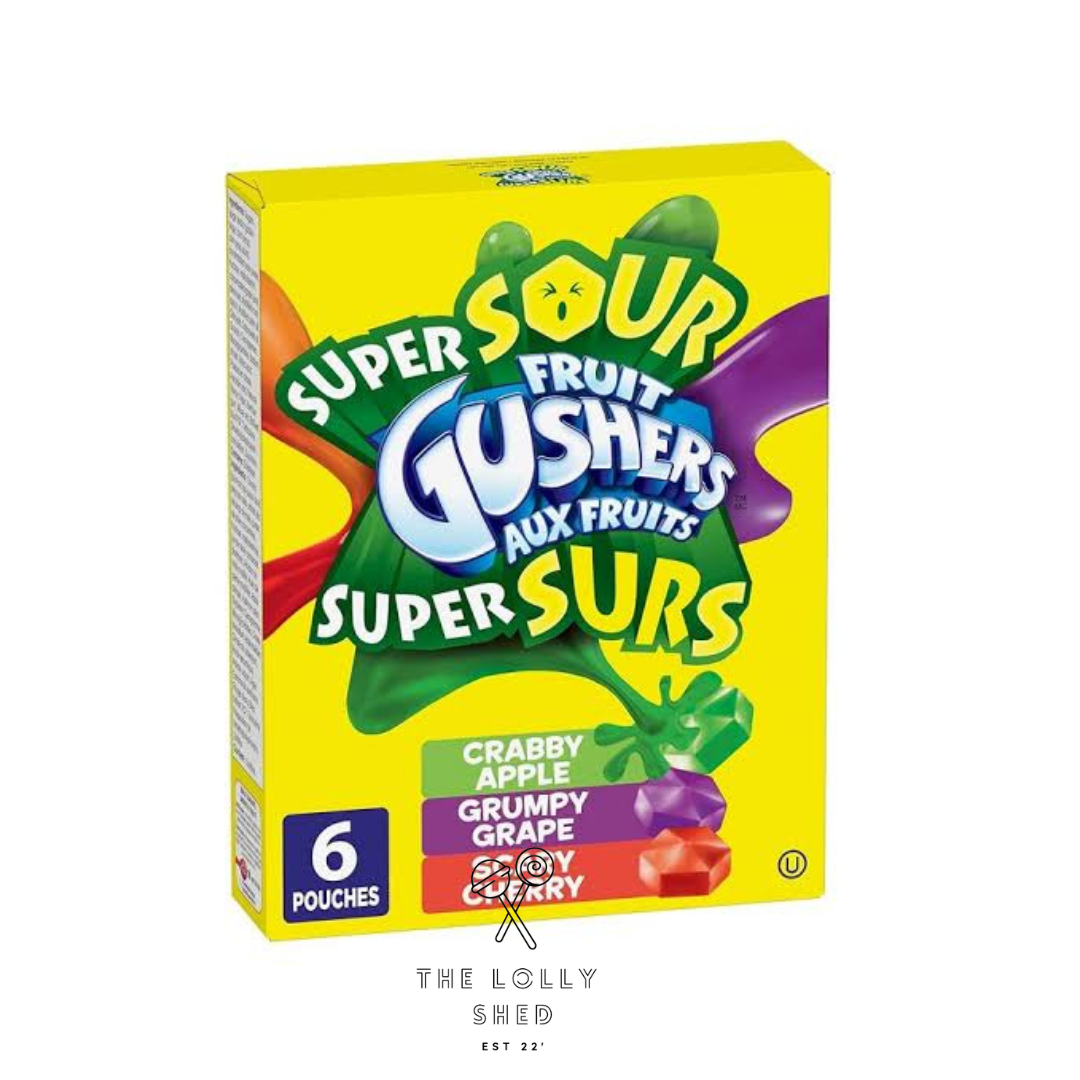 Fruit Gushers Super Sour Box Of 6 – The Lolly Shed