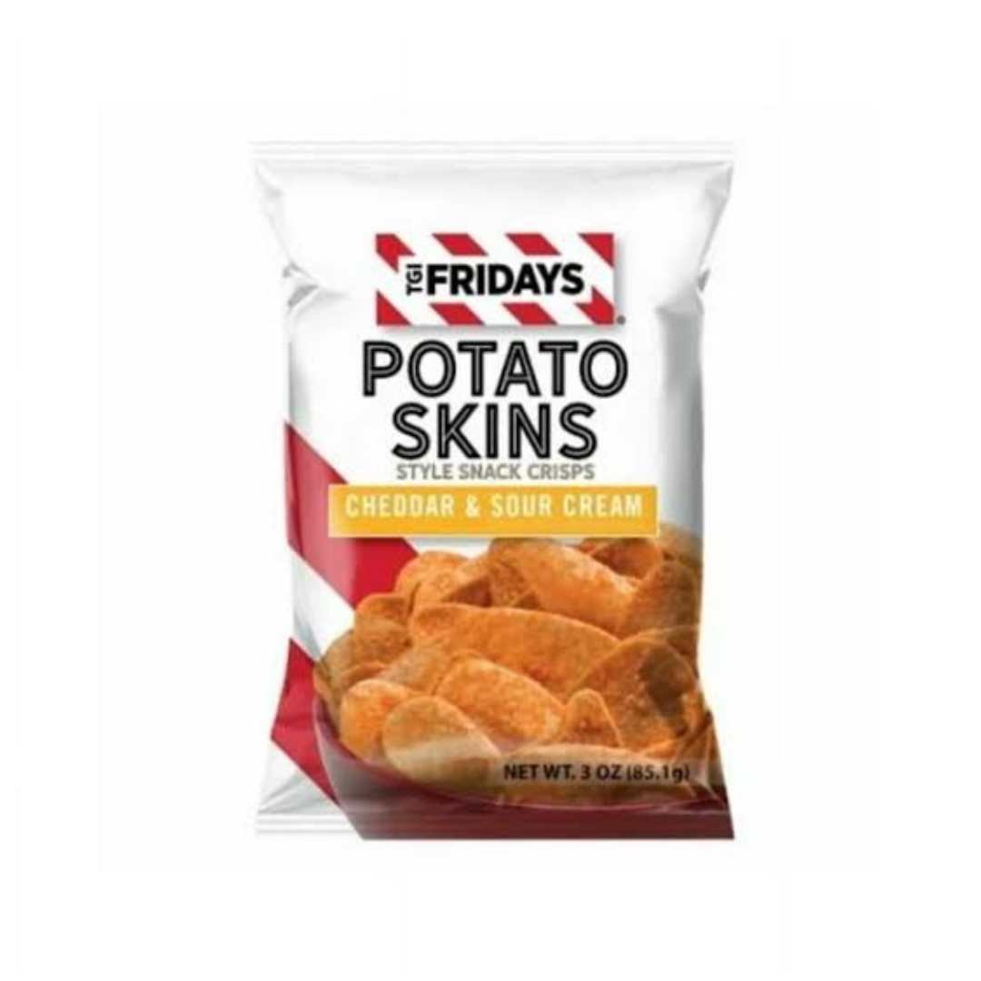 TGI Fridays Potato Skins Cheddar & Sour Cream Crisps