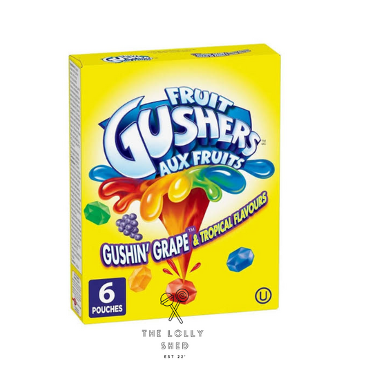 Fruit Gushers Gushin’ Grape & Tropical Flavours Box of 6
