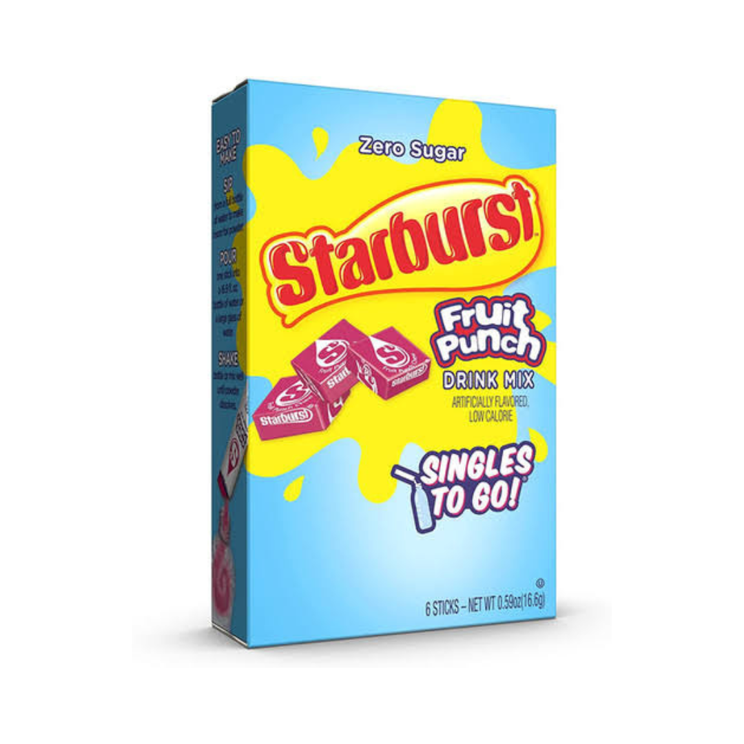 Starburst Singles To Go Drink Mix Fruit Punch