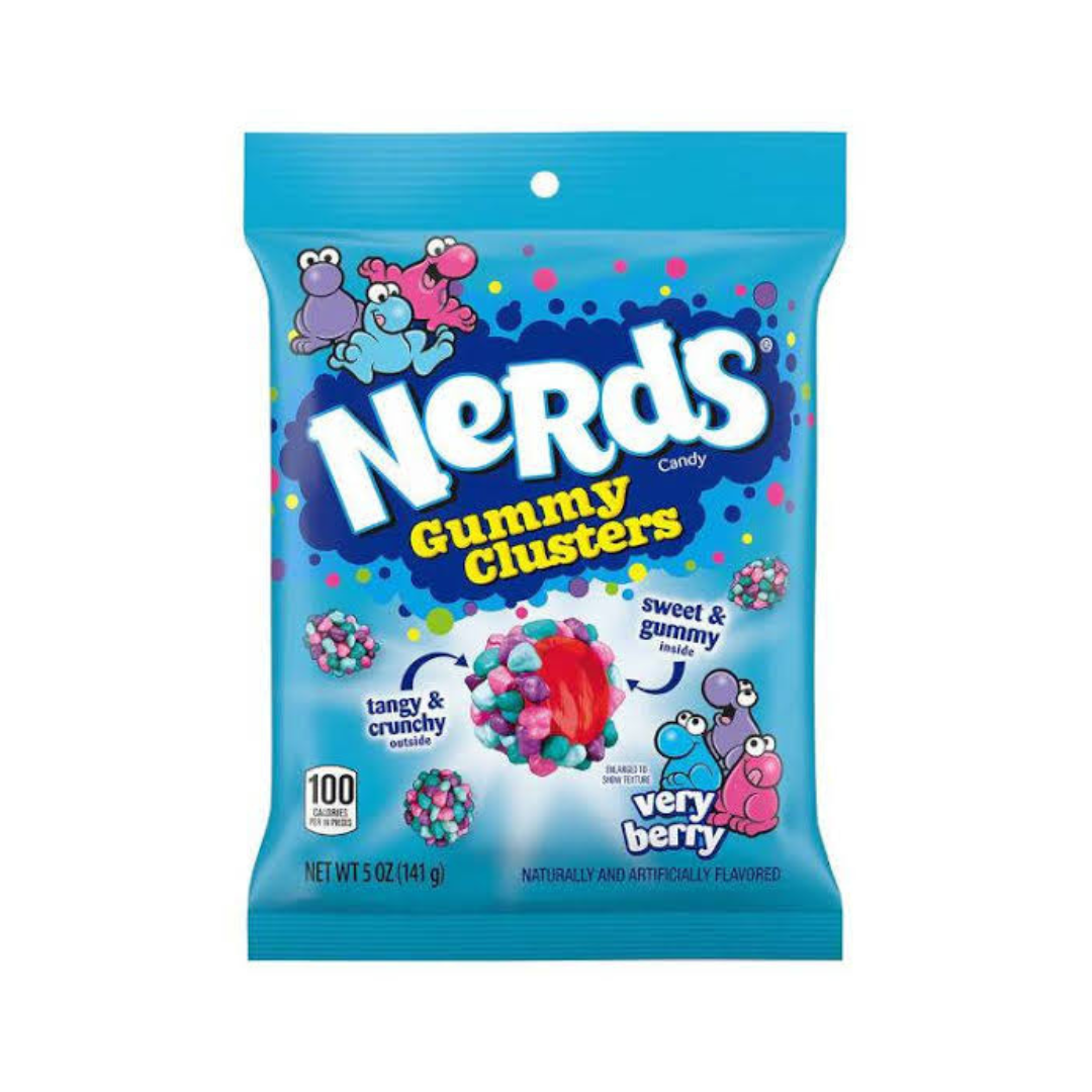 Nerds Gummy Clusters Very Berry 85g PegBag