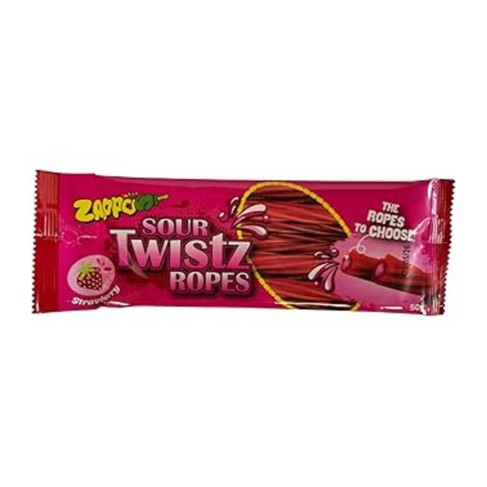 Zappo Sour Twistz Ropes Strawberry