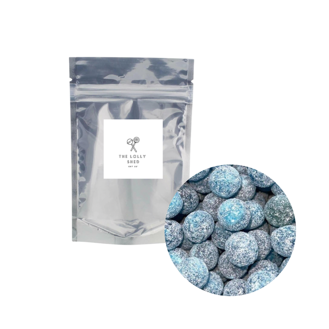 Barnetts Mega Sour Blue Raspberry Balls – The Lolly Shed