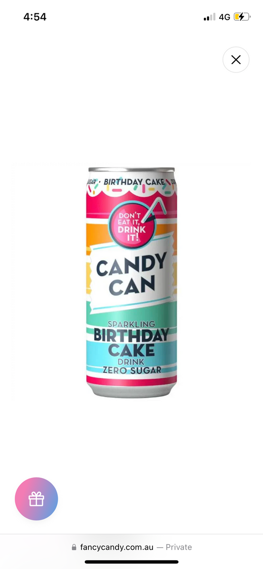 Candy Can Birthday Cake