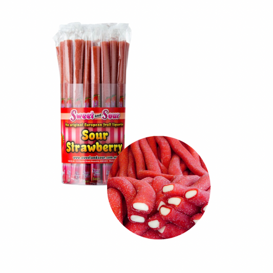 Sweet & Sour Sour Strawberry Tube