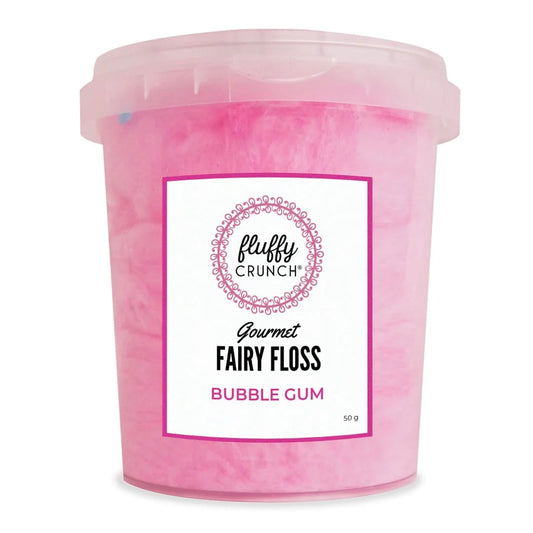 Fluffy Crunch Fairy Floss - Bubble Gum
