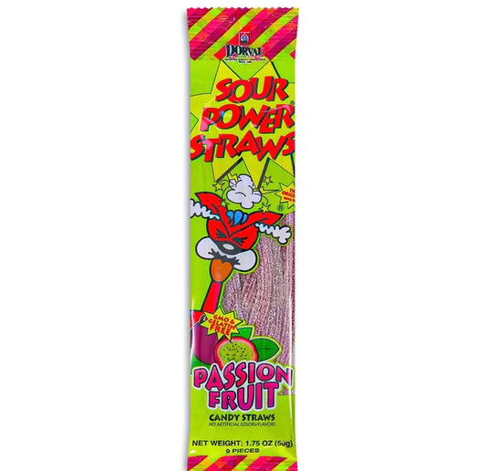 Sour Power Straws Passionfruit