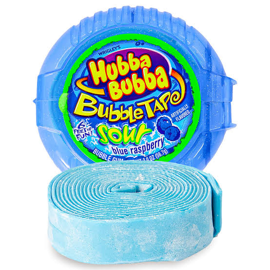 Hubba Bubba Tape Sour Blue Raspberry