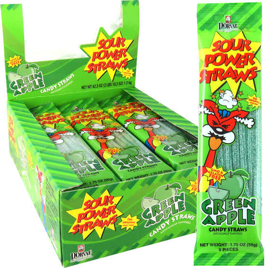 Sour Power Straws Apple