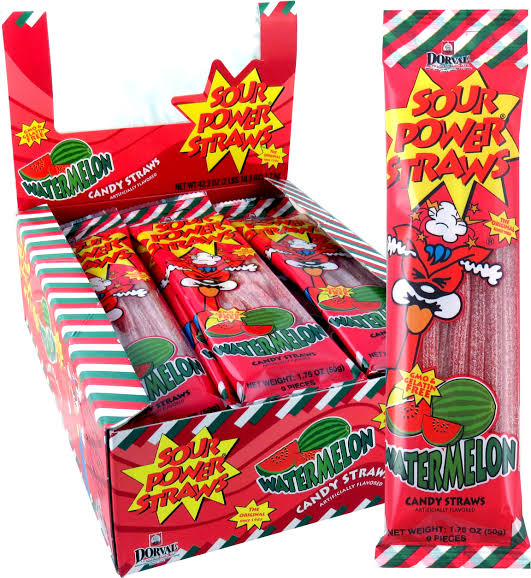 Sour Power Straws Watermelon