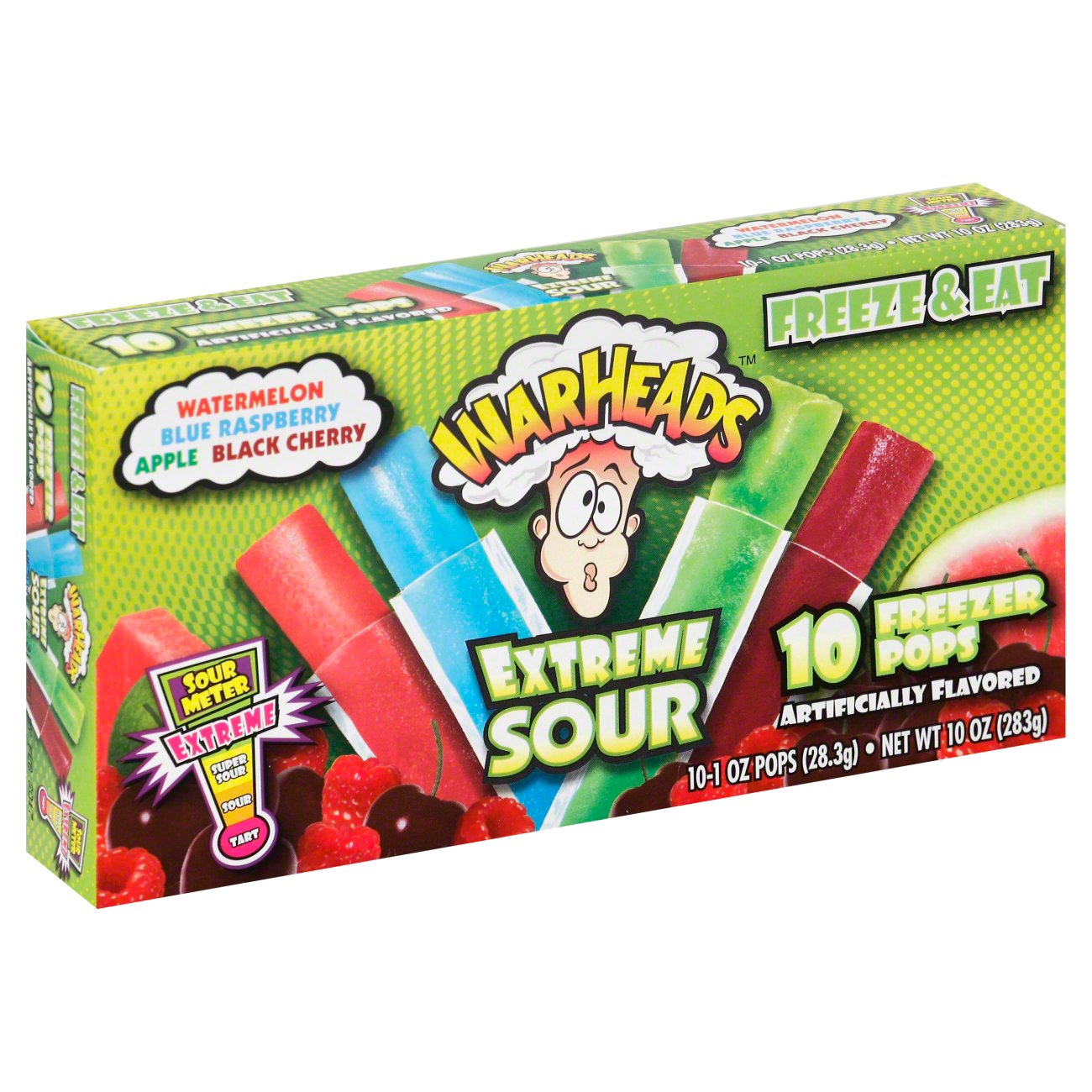 Warheads Extreme Sour Freezer Pops